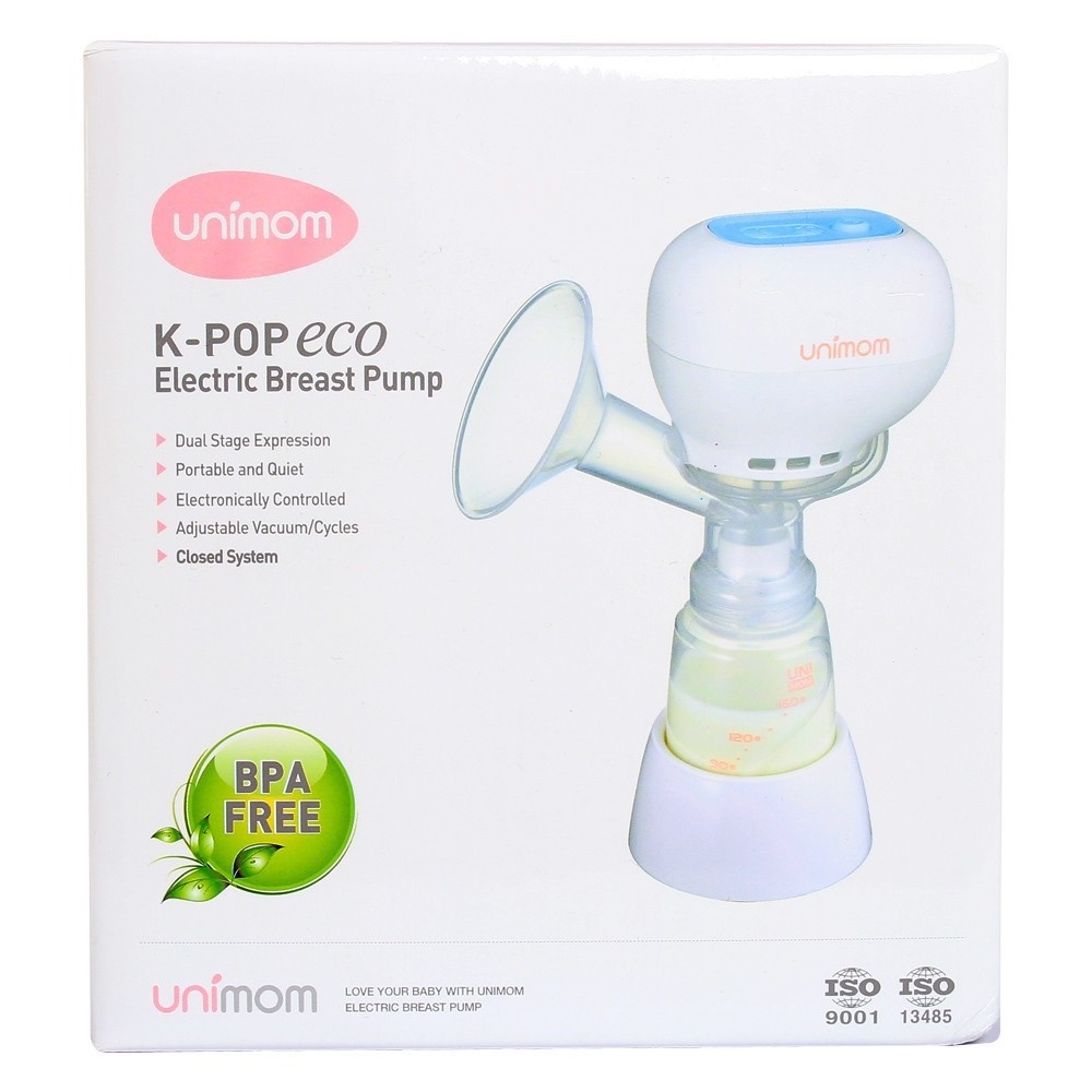 Máy hút sữa điện đơn K-pop Unimom chính hãng bảo hành toàn quốc có kèm bình sữa và núm ti 150ml