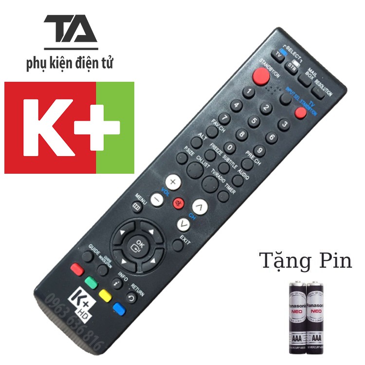 [FREESHIP 50K] ✔ Remote Điều khiển đầu thu K+