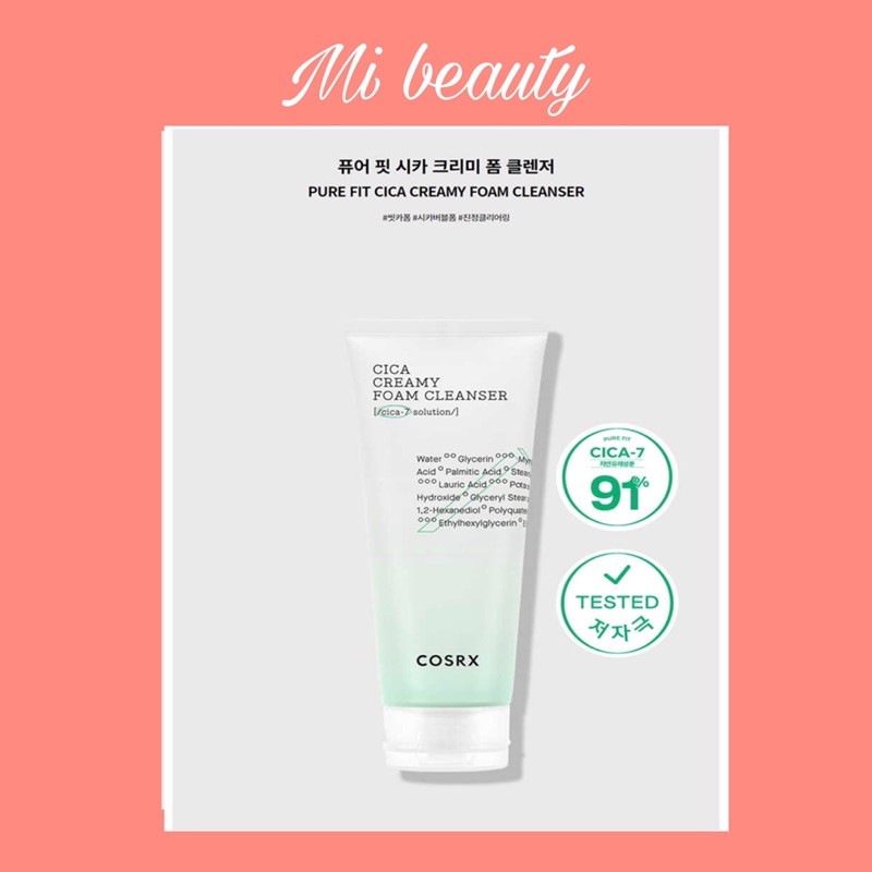 [Mã SRJULY1619 giảm 15K đơn 50K] [Có sẵn-20ml] ❤️ SỮA RỬA MẶT COSRX CICA CREAMY FOAM CLEANSER 20ml
