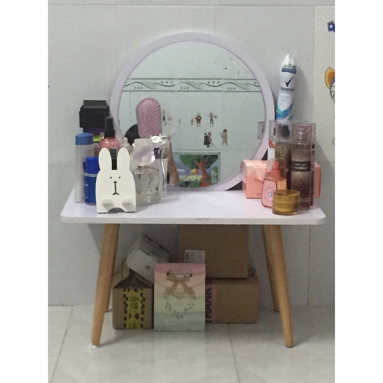 Bàn trang điểm( AK13 ) mini ngồi bệt gỗ giá rẻ FUNA thiết kế nhỏ gọn phù hợp với phòng ngủ lắp đặt dễ dàng