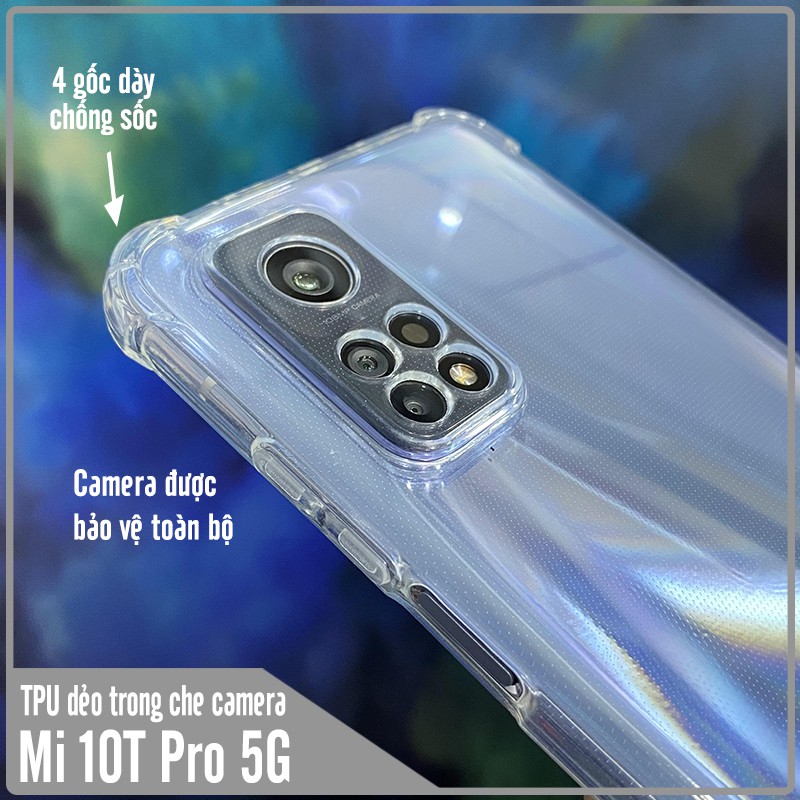 Ốp lưng cho Xiaomi Mi 10T - Mi 10T Pro - Redmi K30S TPU Trong Suốt Che Camera