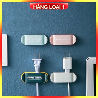 [FreeShip - Chính Hãng] Bộ 4 móc dán treo tường kẹp giữ phích cắm dây điện, đỡ củ cốc sạc cố định cáp đa năng tiện lợi