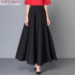 Chân váy dài lưng cao thanh lịch cho nữ