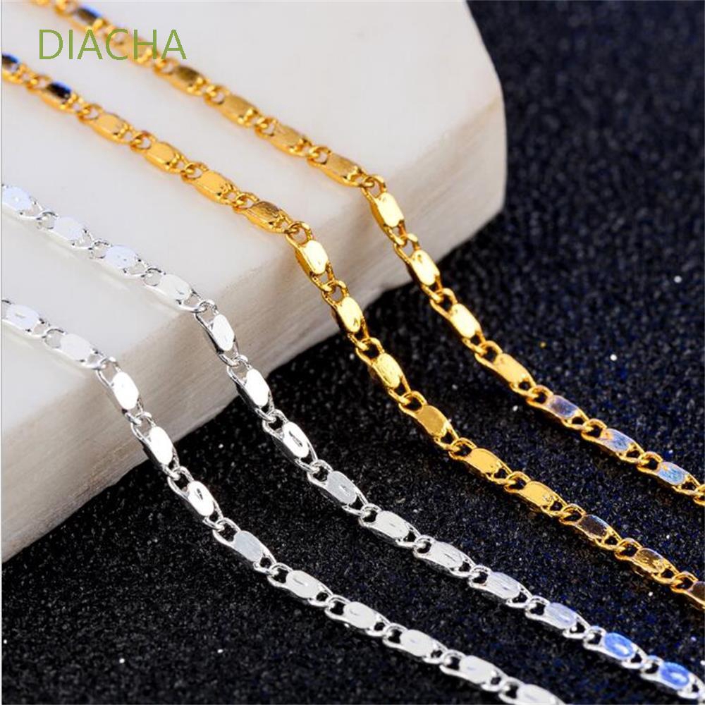 Dây chuyền mạ vàng 18K kiểu mắt xích phong cách gothic cá tính