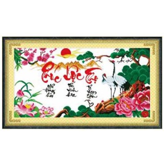 Phúc lộc thọ tranh thêu 99x 55