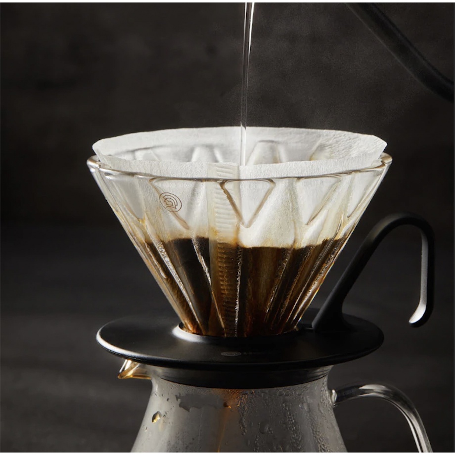 Phễu thủy tinh pha cà phê giấy lọc V60, phễu pha cafe Pour Over thương hiệu Hero