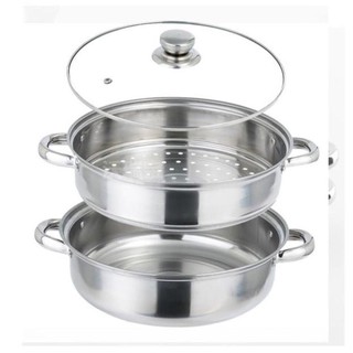 [FREESHIP XTRA]  Nồi hấp inox 2 tầng 28cm