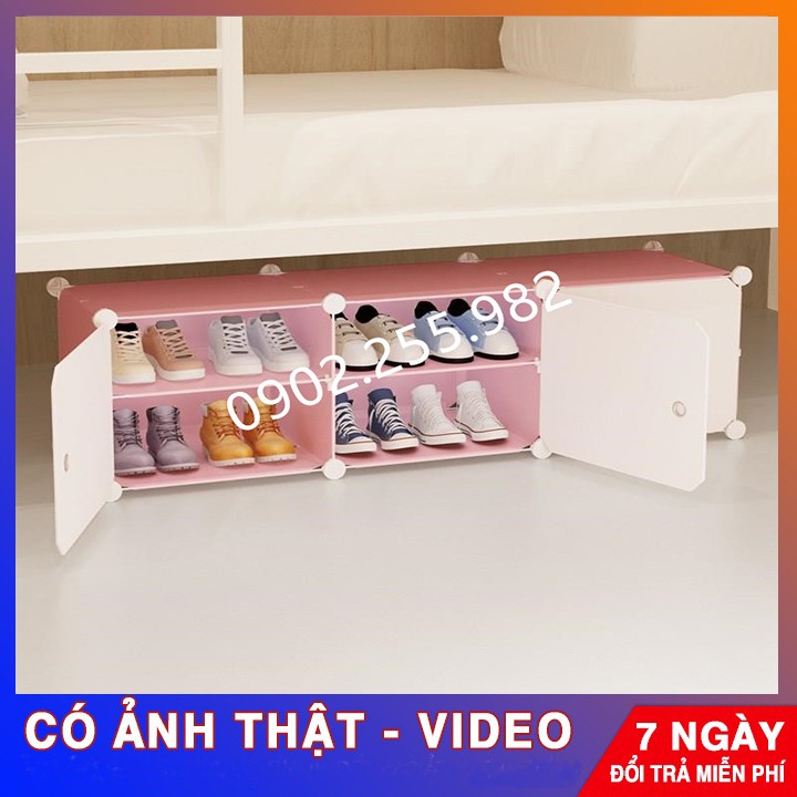 *XẢ TOÀN BỘ SHOP *TỦ NHỰA LẮP GHÉP ĐA NĂNG ĐỂ GIÀY DÉP 6 Ô ( chia ô ) ĐỂ ĐƯỢC 12 ĐÔI GIÀY DÉP. CỬA TRẮNG TRONG