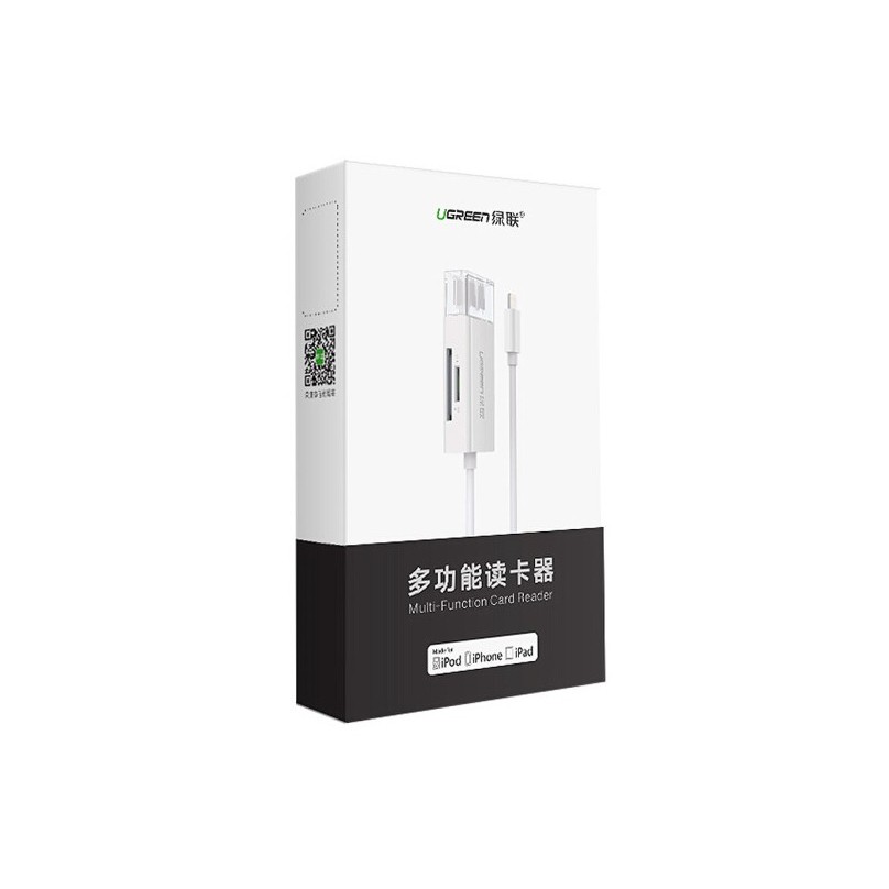 Đầu đọc thẻ SD/TF cho iPhone, iPad chuẩn Lightning - Ugreen 30612