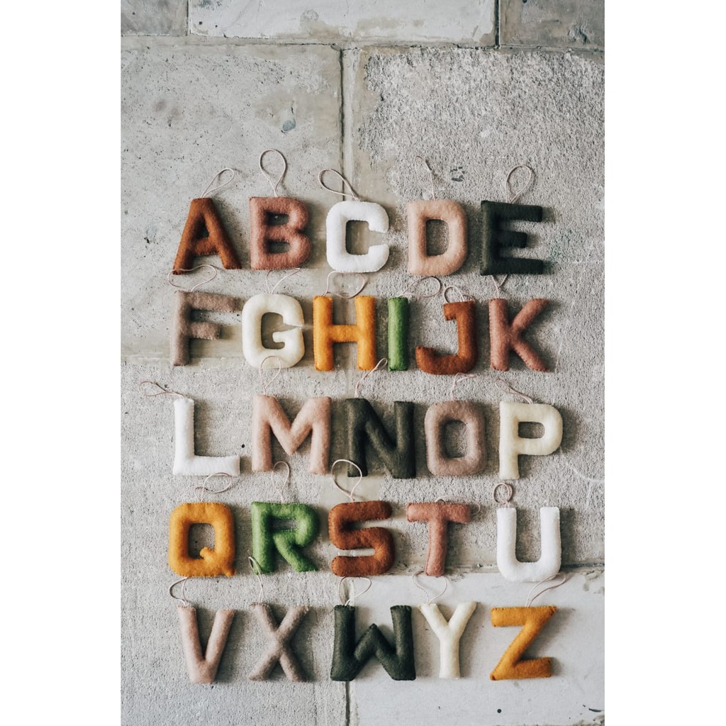 Bảng Chữ Cái Alphabet Bằng Vải Nỉ