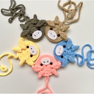 (Handmade) Túi len đựng tỏi hình con trâu cho bé trai sinh năm Tân Sửu 2021