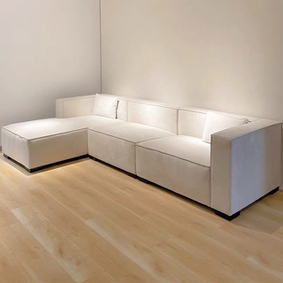 Ghế Sofa Modular H20M1 vải nỉ mịn cao cấp H2 Furniture Sofa phong cách Ý phù hợp không gian rộng thoáng bảo hành 1 năm