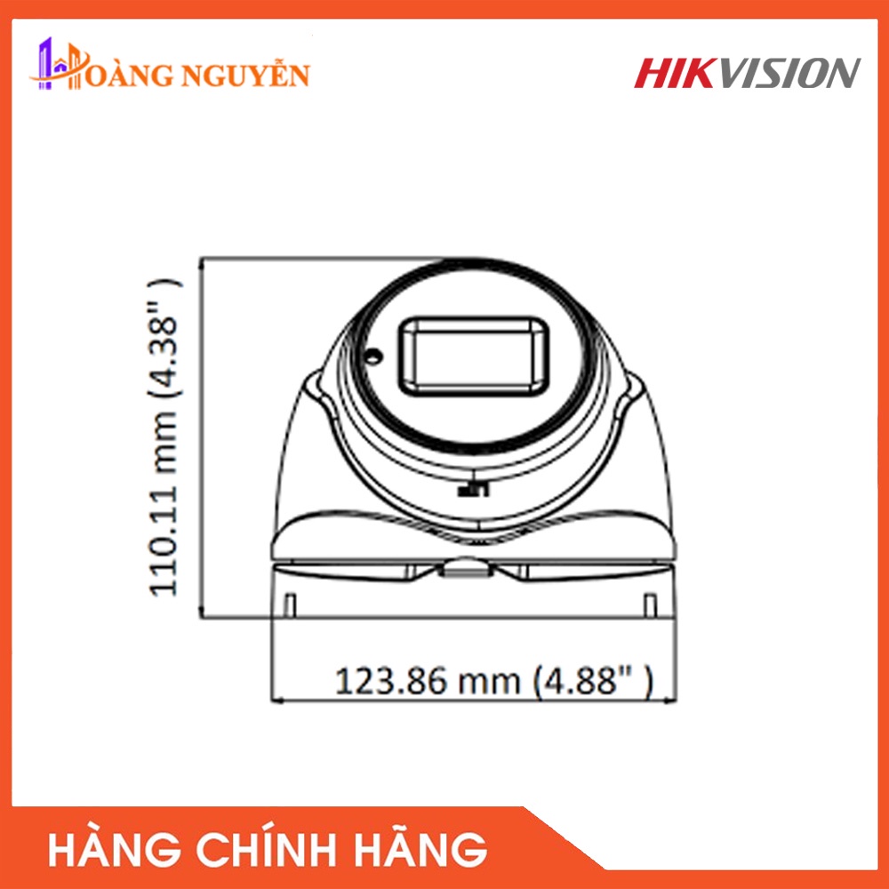 [NHÀ PHÂN PHỐI] Camera HD-TVI 5MP Hikvision DS-2CE56H0T-IT3ZF