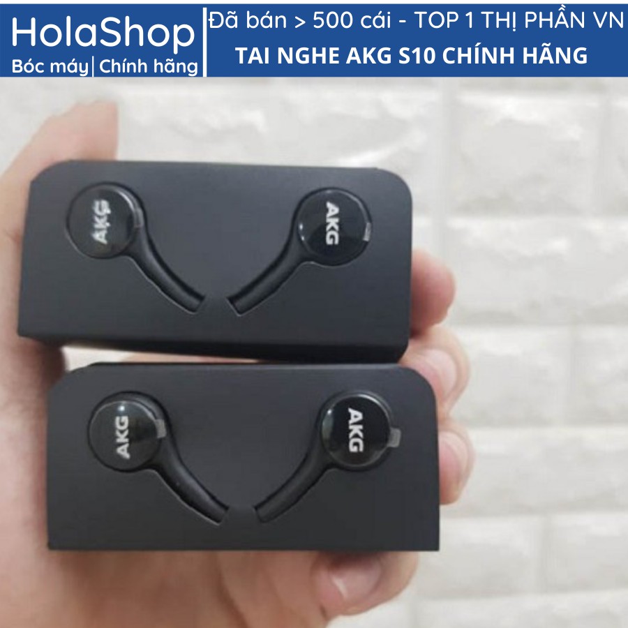 Tai nghe AKG S10 chính hãng S10 Plus S8, S9, Note 8, Note 9, S10, Note 10 nguyên seal tặng 4 núm phụ