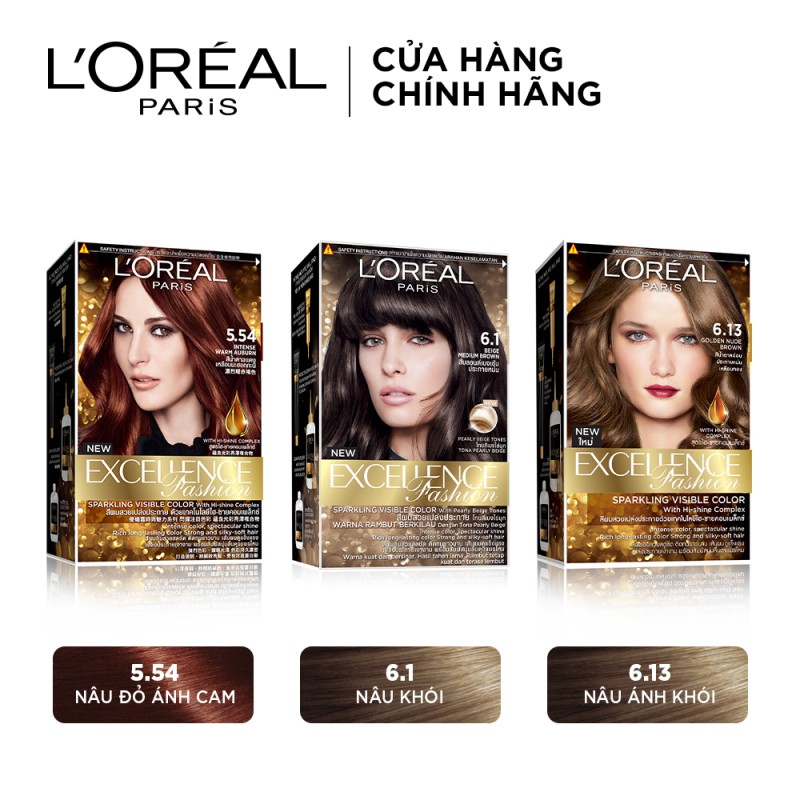 Kem nhuộm dưỡng tóc thời trang L'Oreal Paris Excellence Fashion 172ml | BigBuy360 - bigbuy360.vn