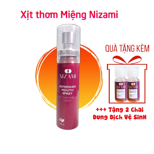 Xịt thơm miệng giữ hương lâu đánh bay hôi miệng cao cấp chính hãng Nizami 20ml