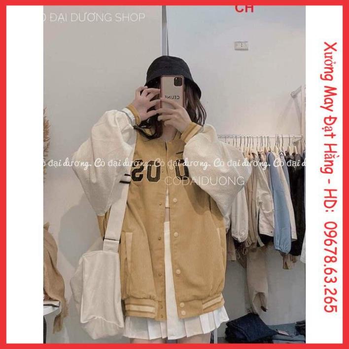 ♥️ Áo bomber in chữ OSE nhung tăm bo dệt, áo jacket freesize style Hàn Quốc dáng rộng thoải mái