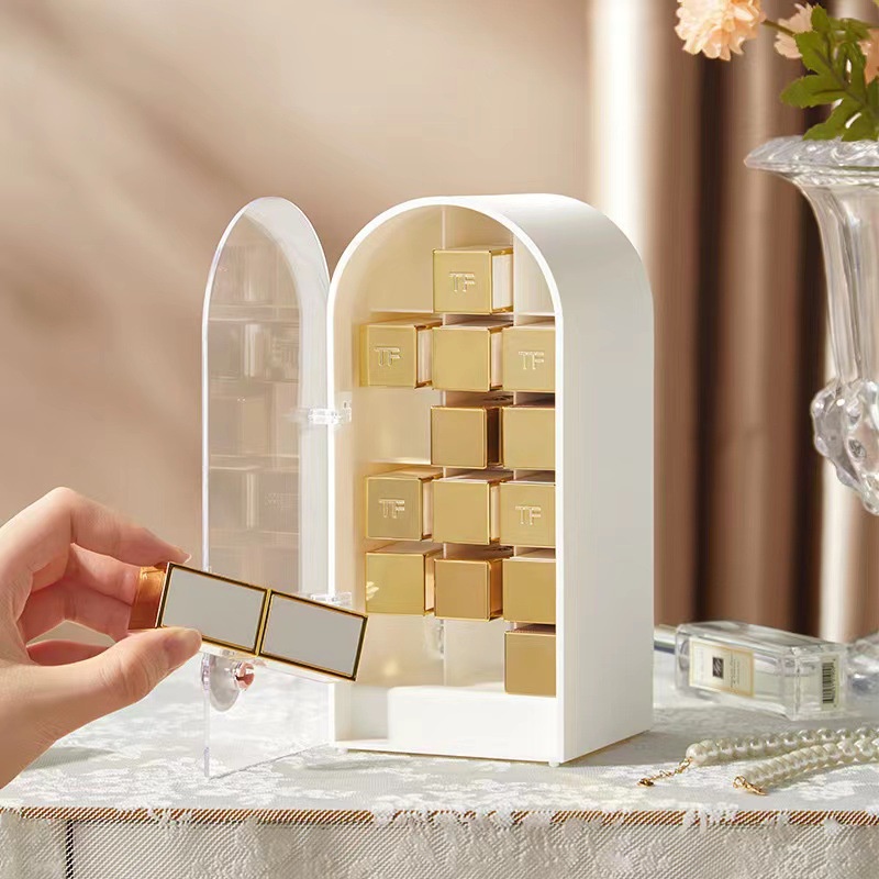 Hộp Đựng Son 18 Ô Độc Đáo Lạ Mắt Có Nắp Chống Bụi Nước Tiện Dụng