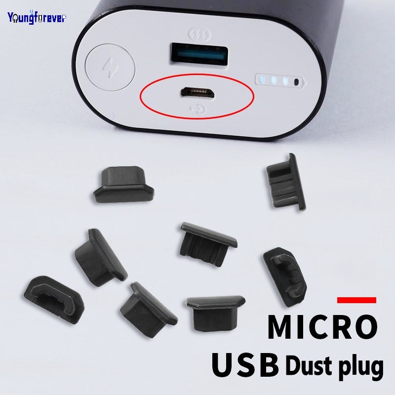 1 Nút Silicone Chống Bụi Cho Cổng Sạc Micro-USB Cho Điện Thoại Android