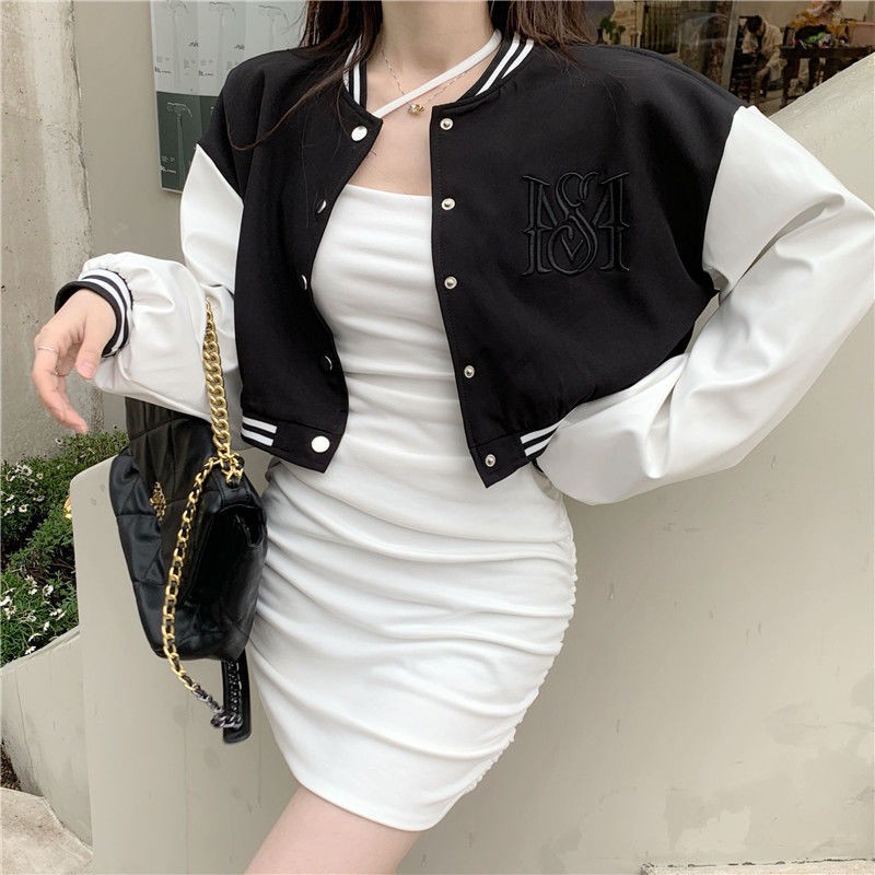 Áo Khoác Bóng Chày Form Rộng Phối Màu Phong Cách Hàn Quốc 2021 Cho Nữ | BigBuy360 - bigbuy360.vn