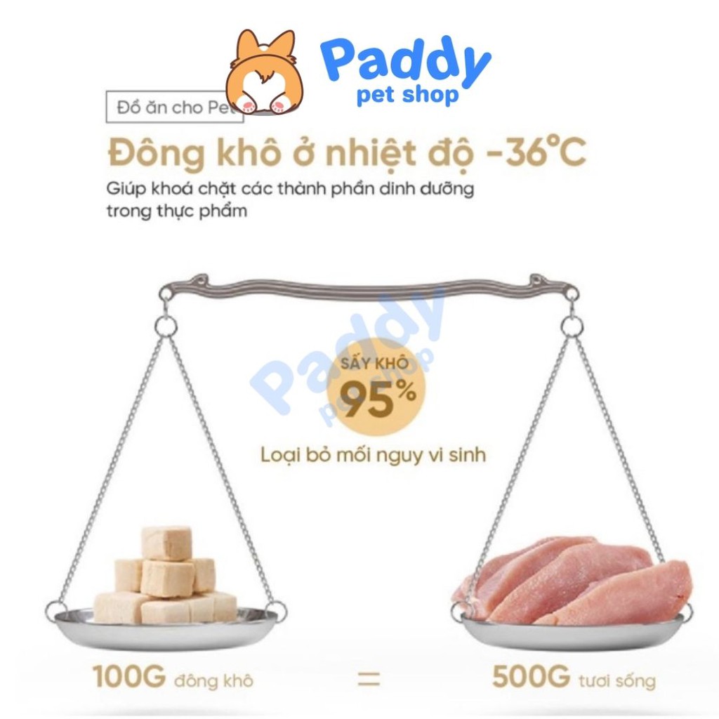 Hỗn Hợp Thịt Tươi Sấy Khô Cho Chó Mèo