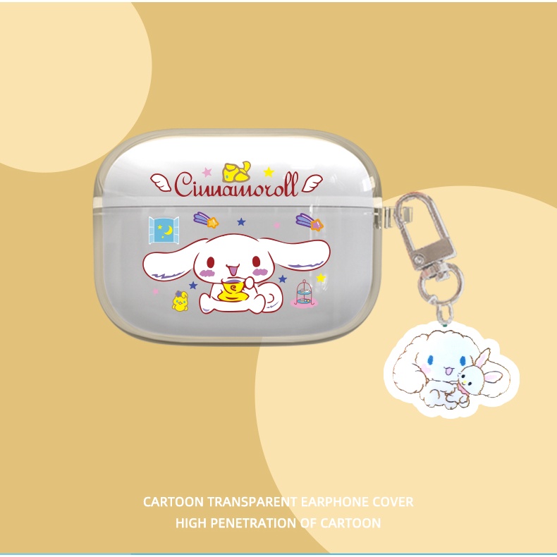 Vỏ Bảo Vệ Hộp Sạc Tai Nghe Sony Linkuds S WF-LS900N Bằng TPU Trong Suốt Chống Sốc Có Móc Treo