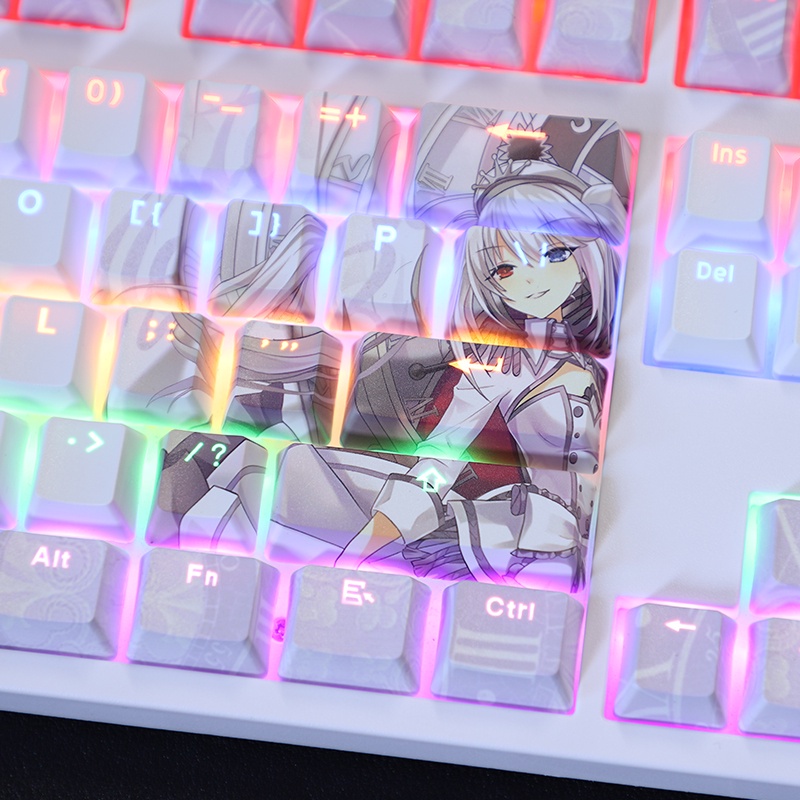 QUEEN Keycaps Cherry Hồ sơ Anime DATE · A · Chủ đề BULLET Thuốc nhuộm PBT Thăng hoa Bàn phím cơ truyền ánh sáng Keycap