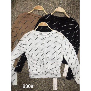 G18. 830.5 ÁO COTTON GIẤY XOẮN BỤNG TAY DÀI