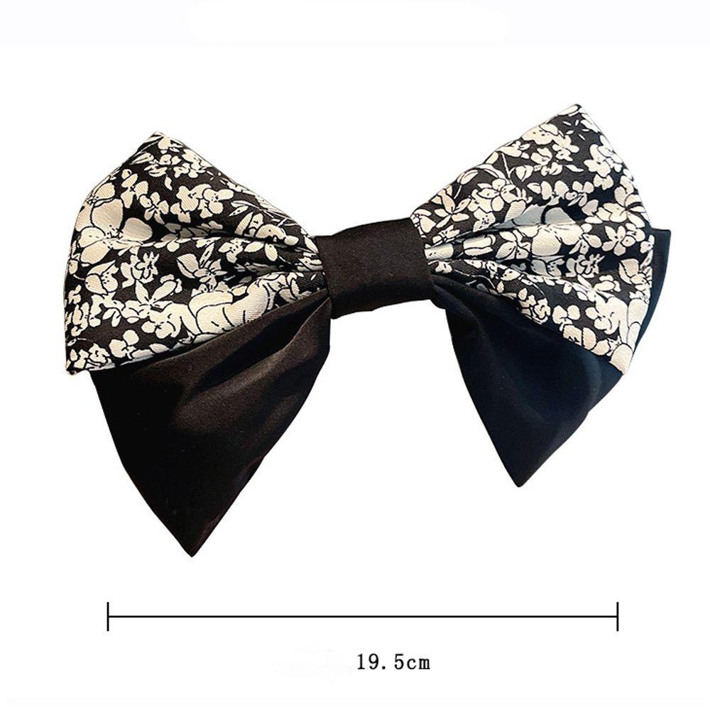 IVORY Dây Cột Tóc Ruy Băng Họa Tiết Hoa Phong Cách Hàn Quốc Cho Nữ