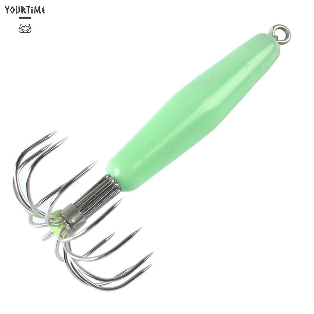 Mồi Câu Cá Giả Hình Mực Dạ Quang 12 Móng