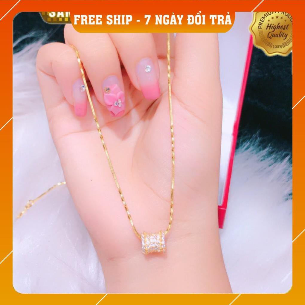 [ SIÊU GIẢM GIÁ ] Dây chuyền nữ vàng 18k sang trọng Gadoshop - đeo đi chơi cực đẹp