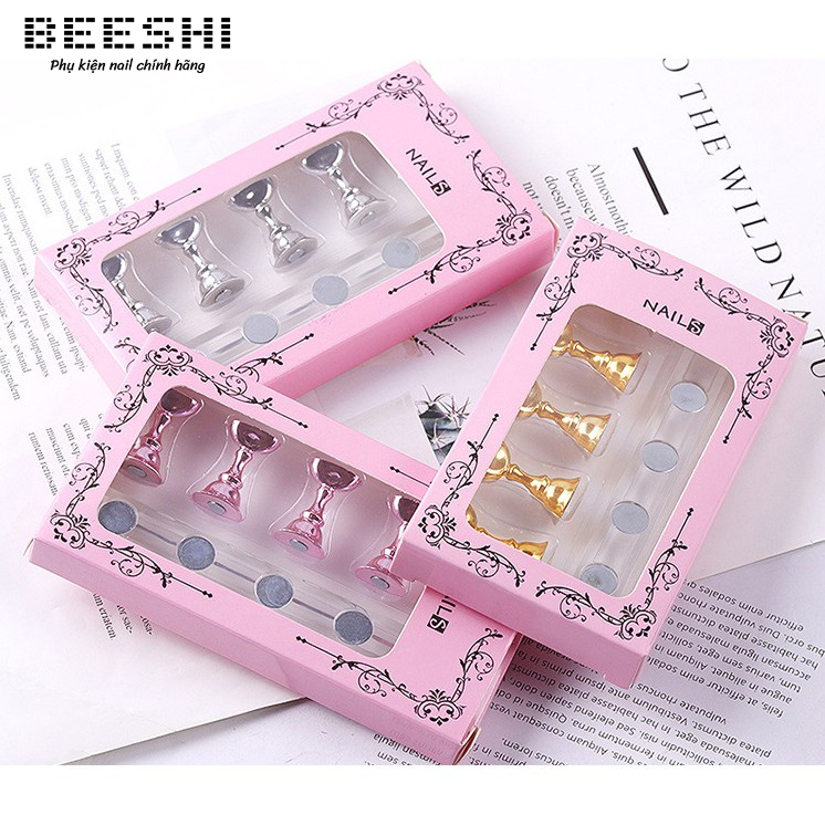 Đế quân cờ, đế gắn móng giả bộ 5 đế - Beeshi shop nail