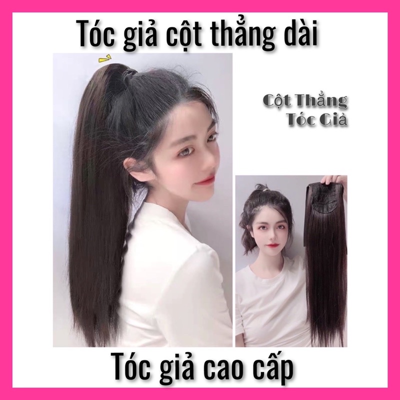 TÓC GIẢ THẲNG CỘT DÀI DỆT TƠ CAO CẤP ❇️freeship ❇️chịu nhiệt tốt ❇️