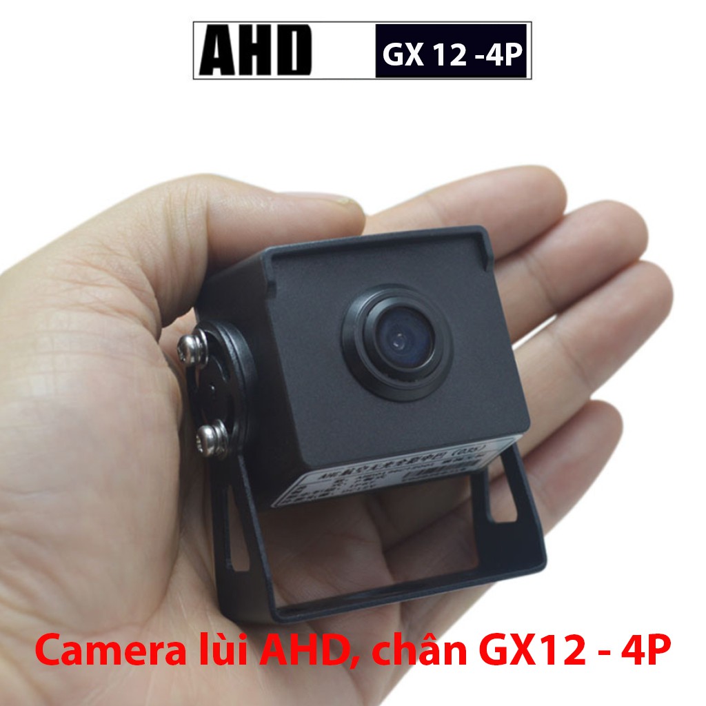 Camera giám sát AHD, chân cắm GX12-4P, không led, chuẩn nghị định 10, dùng cho đầu viettel. navicom