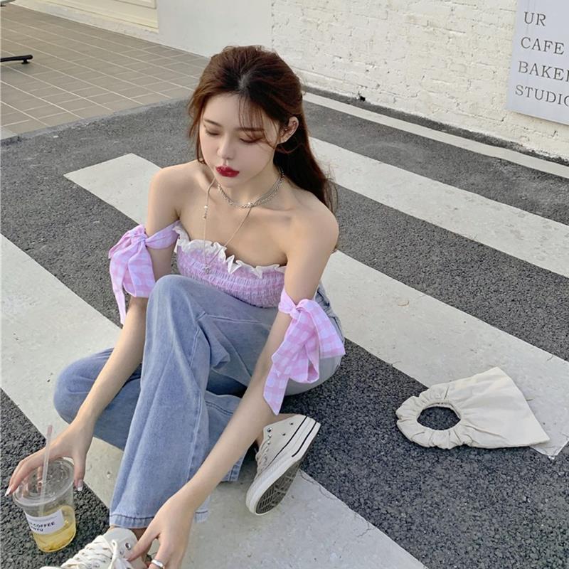 Áo Ống Ca Rô Ôm Dáng Xinh Xắn Theo Phong Cách Mùa Xuân 2021 | BigBuy360 - bigbuy360.vn