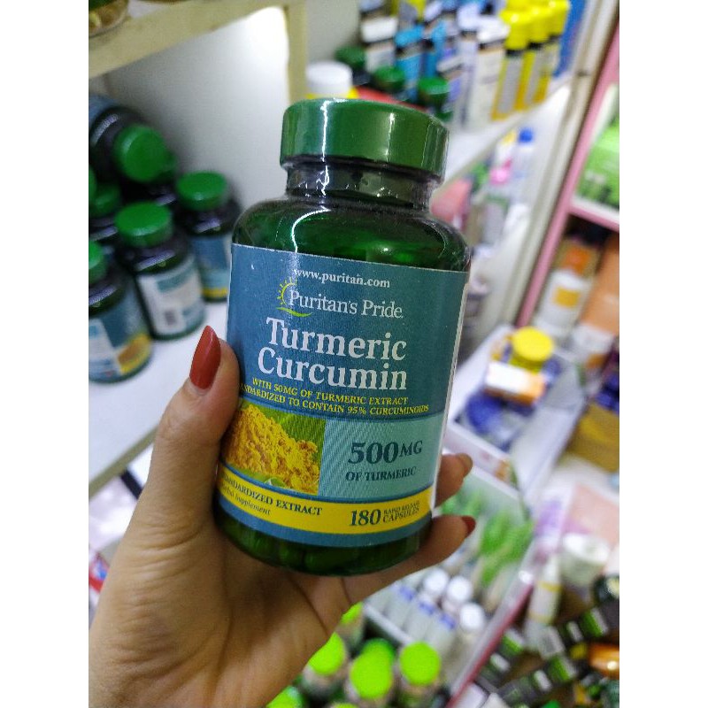 Tinh Chất Nghệ Vàng Puritan's Pride Turmeric Curcumin 500mg 180 viên