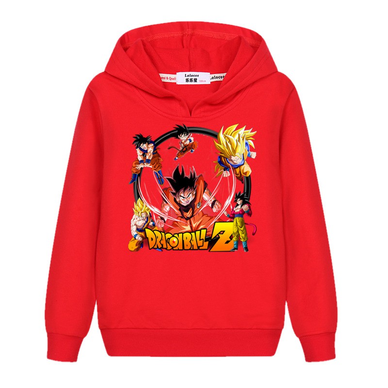 Áo sweater Hoodie in họa tiết Dragon Ball Z Goku hợp thời trang Nhật Bản cho bé gái | BigBuy360 - bigbuy360.vn