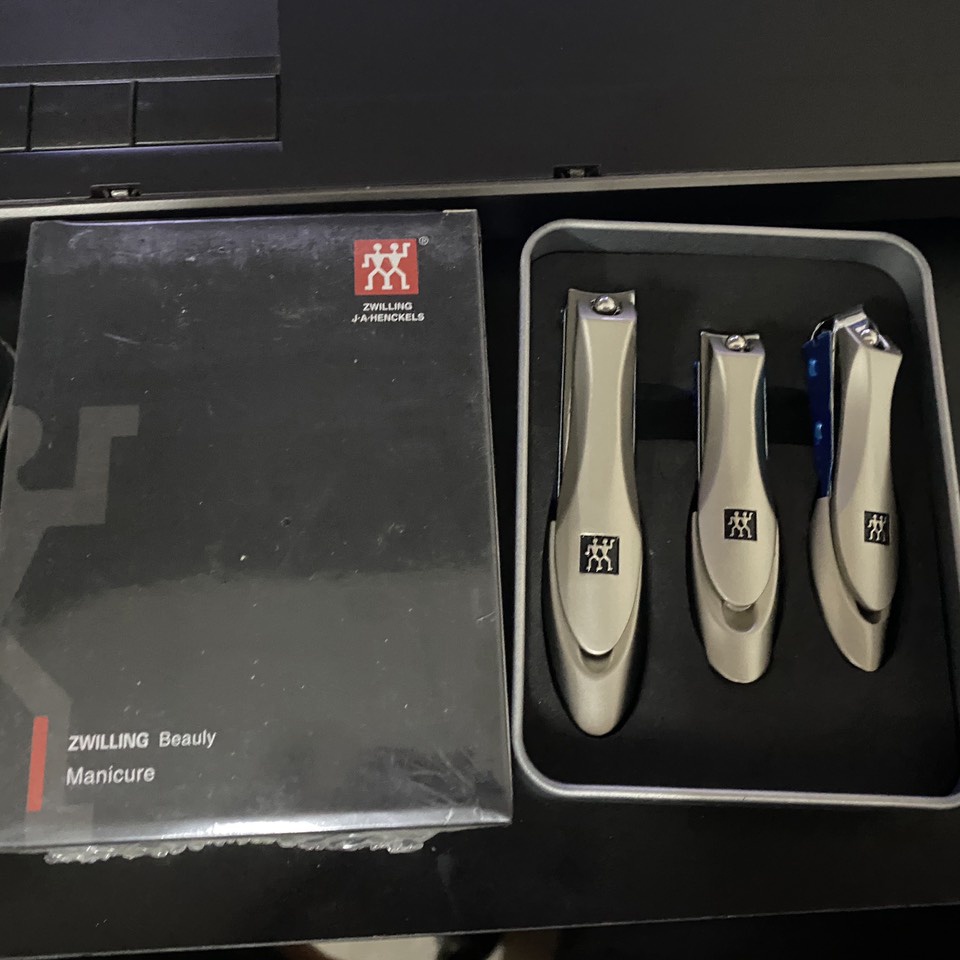 Bộ 3 bấm móng tay chân thông minh Zwilling có mài tay và bấm khoé logo khắc chìm cao cấp
