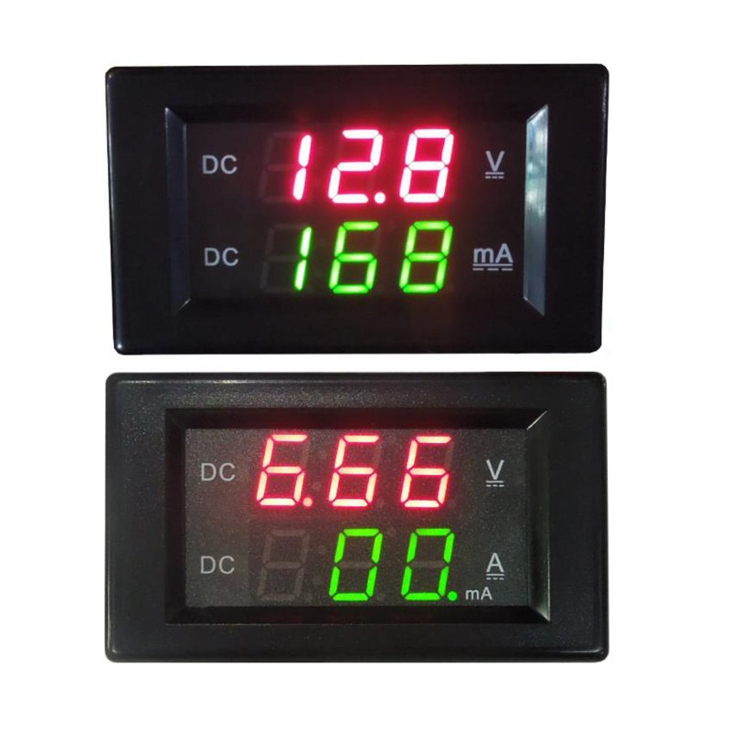 Vôn kế kỹ thuật số có màn hình hiển thị DC 600V 20A