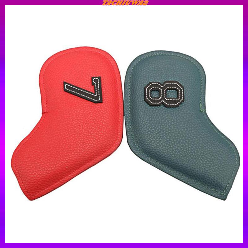 Set 10 Vỏ Bọc Bảo Vệ Đầu Gậy Đánh Golf Bằng PU Cao Cấp Tachiuwa2 4-9P ,S ,A ,X