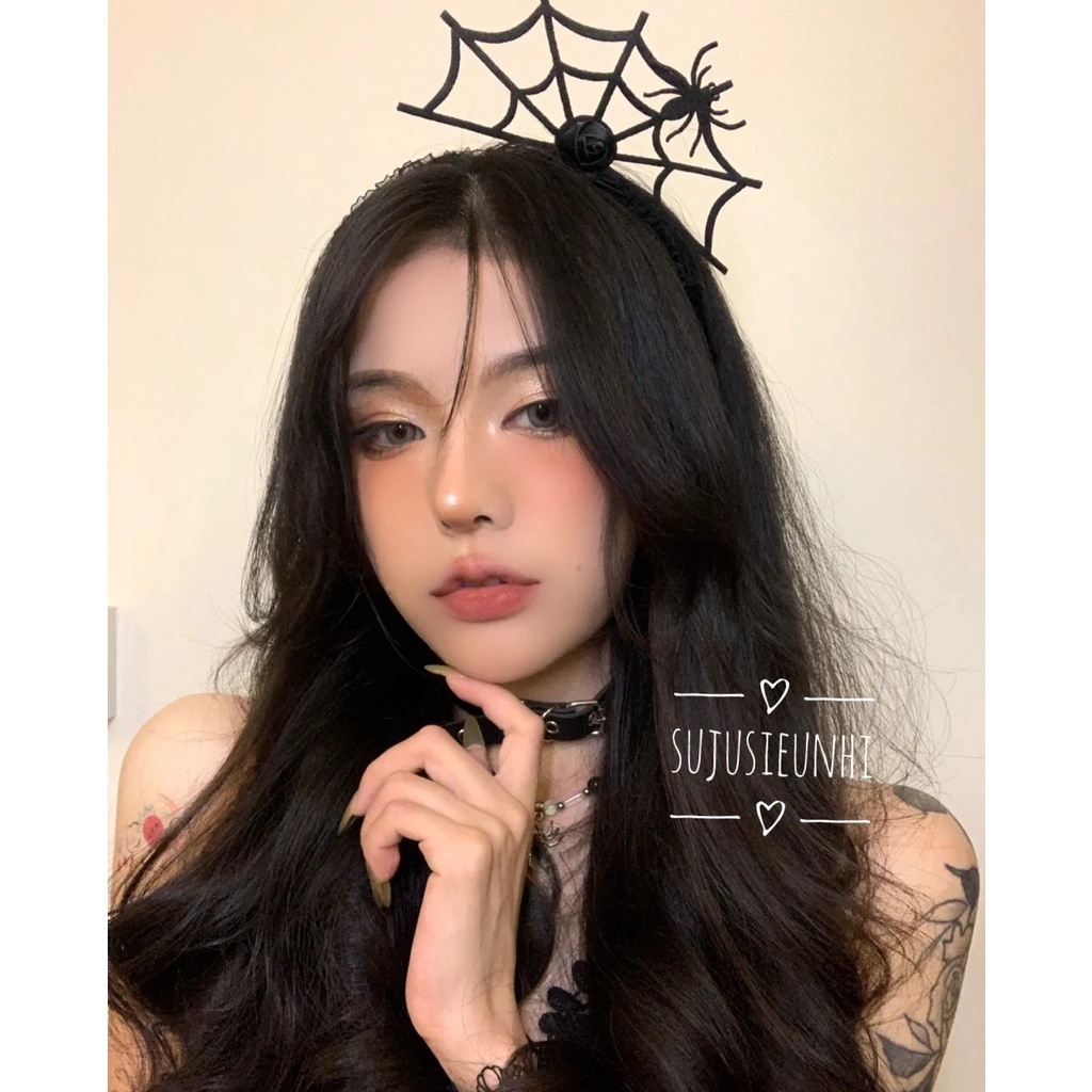 Phụ kiện bờm tóc / băng đô hình cánh quỷ, mũ, mèo, bí ngô, nhện halloween