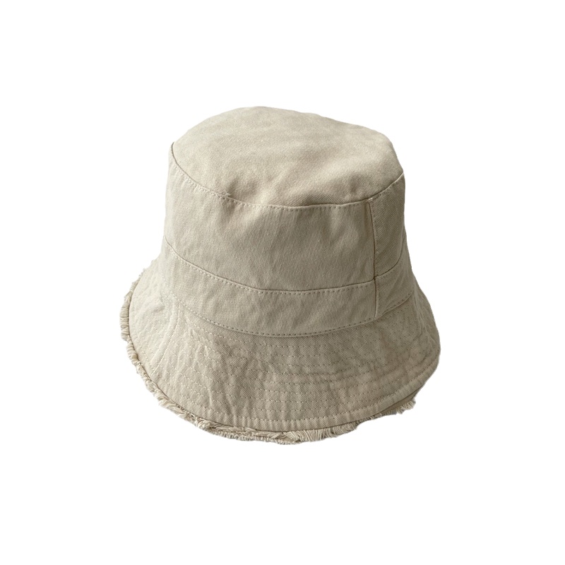 Nón Bucket Chống Nắng Vành Tròn Viền Lông Phong Cách Nhật Hàn Thời Trang Mùa Hè Cho Nữ