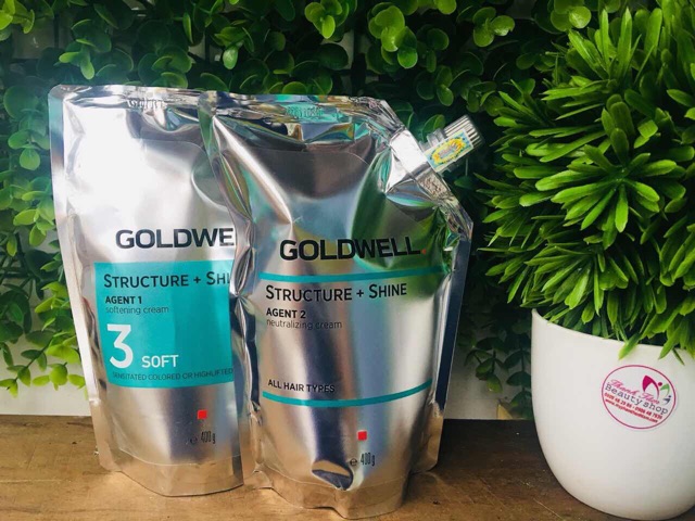 Cặp duỗi uốn cao cấp Goldwell Structure + Shine 400mlx2