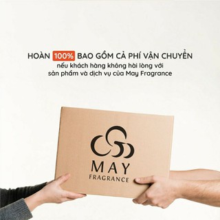 Đèn xông tinh dầu phun sương vân gỗ giá rẻ May Fragrance | Khử mùi, kháng khuẩn, thanh lọc không khí