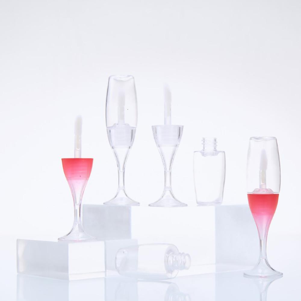 Lọ Đựng Son Kem Mini Hình Chai Rượu Vang Bằng Thủy Tinh DIY