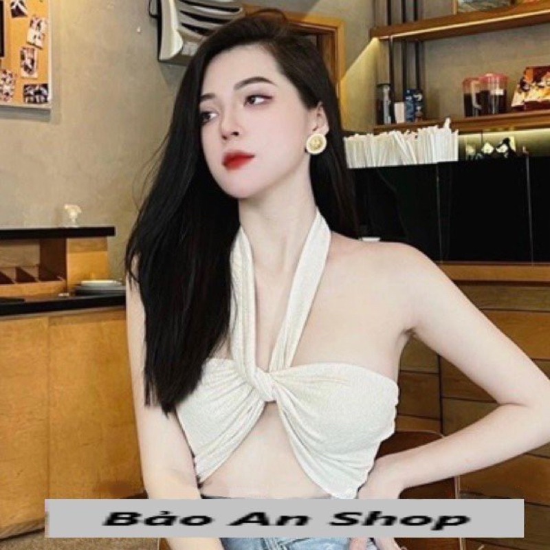 Áo ống phối dây xốp mang được nhiều kiểu croptop body - Bảo An Shop