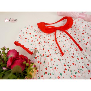 Đầm thiết kế cổ sen phối nơ