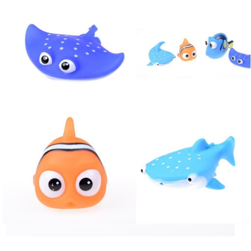 💥HÀNG CÓ SẴN💥 Đồ Chơi Hình Nemo Con Vật Thả Bồn Tắm Cho Bé Cá Hề Bạch Tuộc Rùa Cá Mập Xanh Xám Cá Đuối 💥CHỌN MẪU💥001601