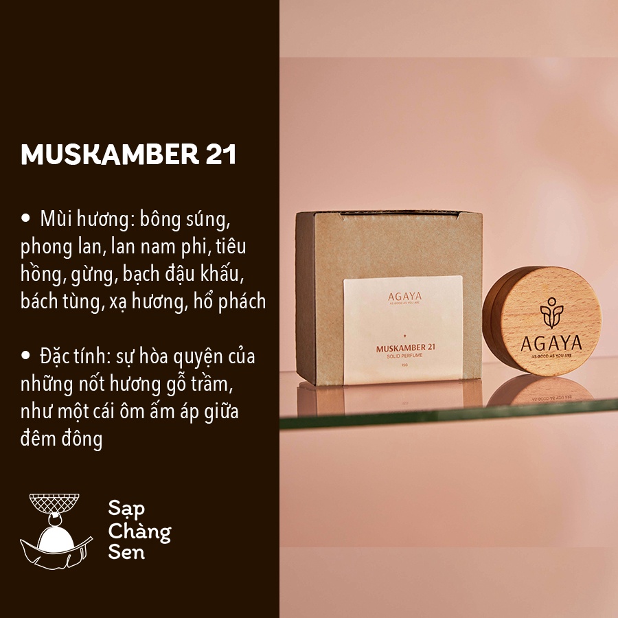 Nước hoa sáp AGAYA - 15g