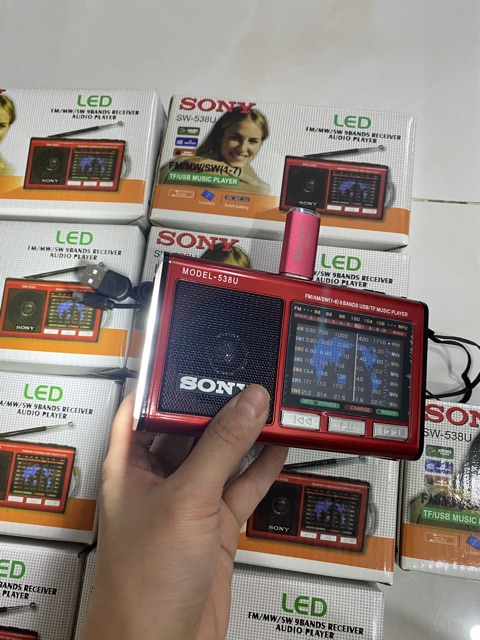 Radio Usb thẻ nhớ  Sony SW-538